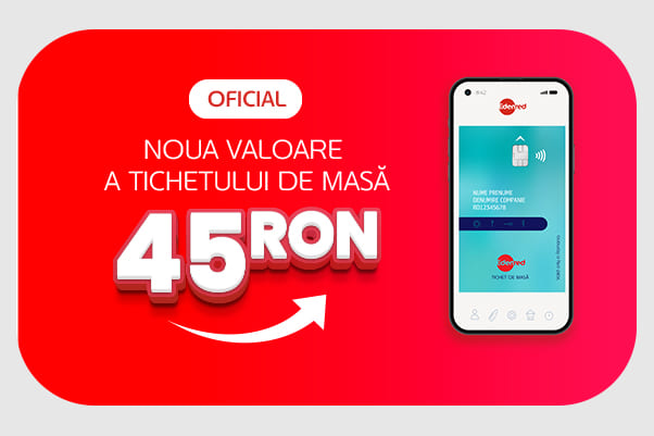 tichet de masa valoare nominala 45 lei