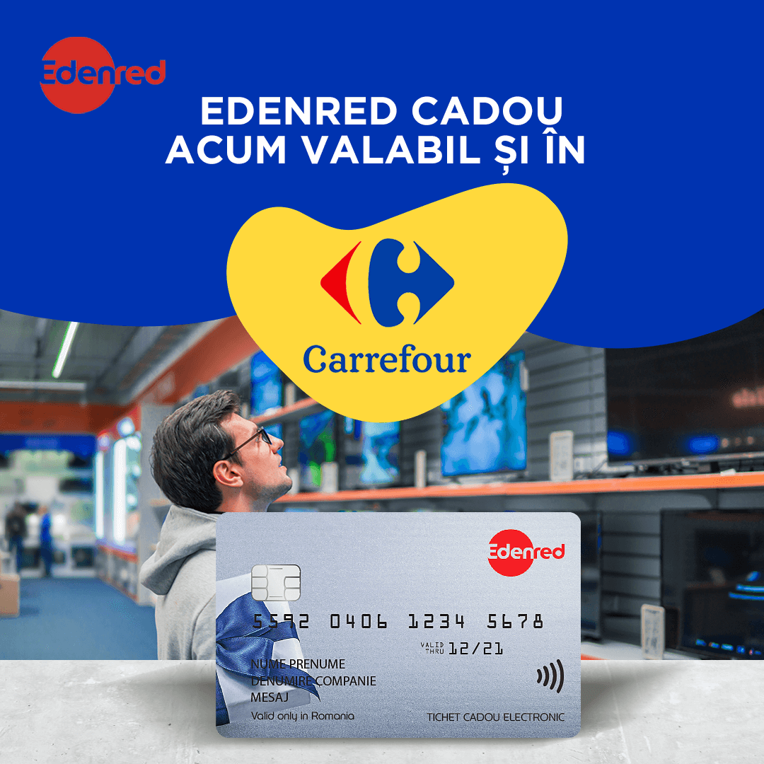 Validation Brawl message De acum poți plăti cu cardul Edenred Cadou și la Carrefour | Edenred